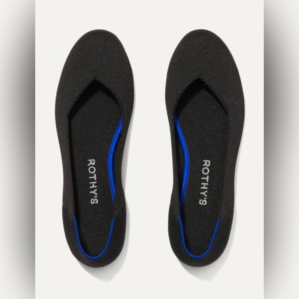 Rothy's The Flats Round Toe Black - 7.5